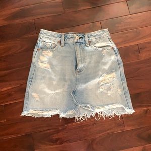 abercrombie & fitch denim skirt